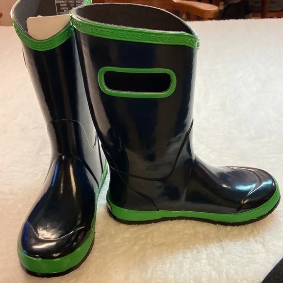 Bogs “Krainboots Solid” Youth Pull-on Rainboots Waterproof NEW - Picture 3 of 11